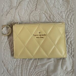 Kate Spade Lemon Yellow Quilted Wallet